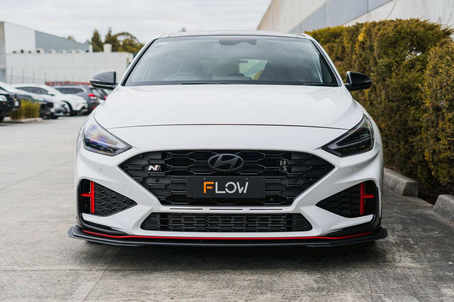 Flow Designs i30N Hatch PDE V6 FL2 2025 Front Lip Splitter Extensions (Pair)