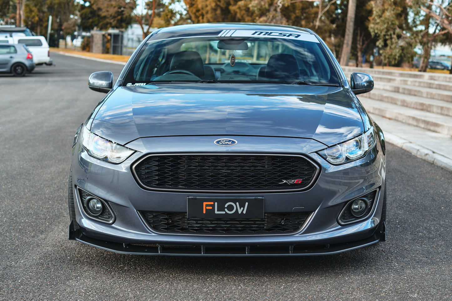 Flow Designs Falcon FGX Front Lip Splitter (TEXTURED)