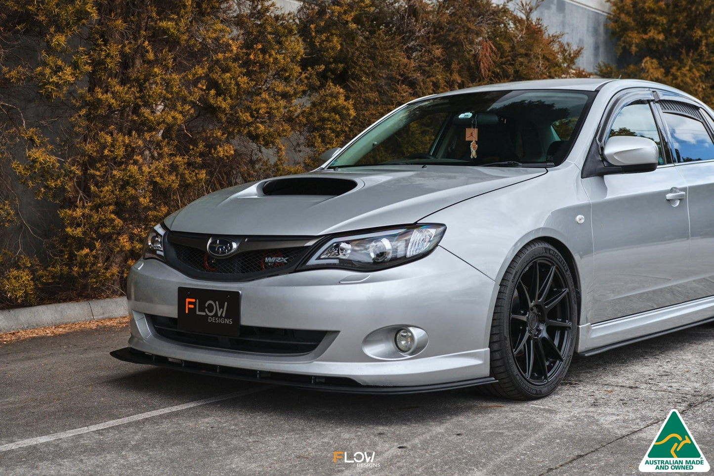 Flow Designs Impreza WRX/RS G3 Sedan PFL Front Lip Splitter Extensions (Pair)