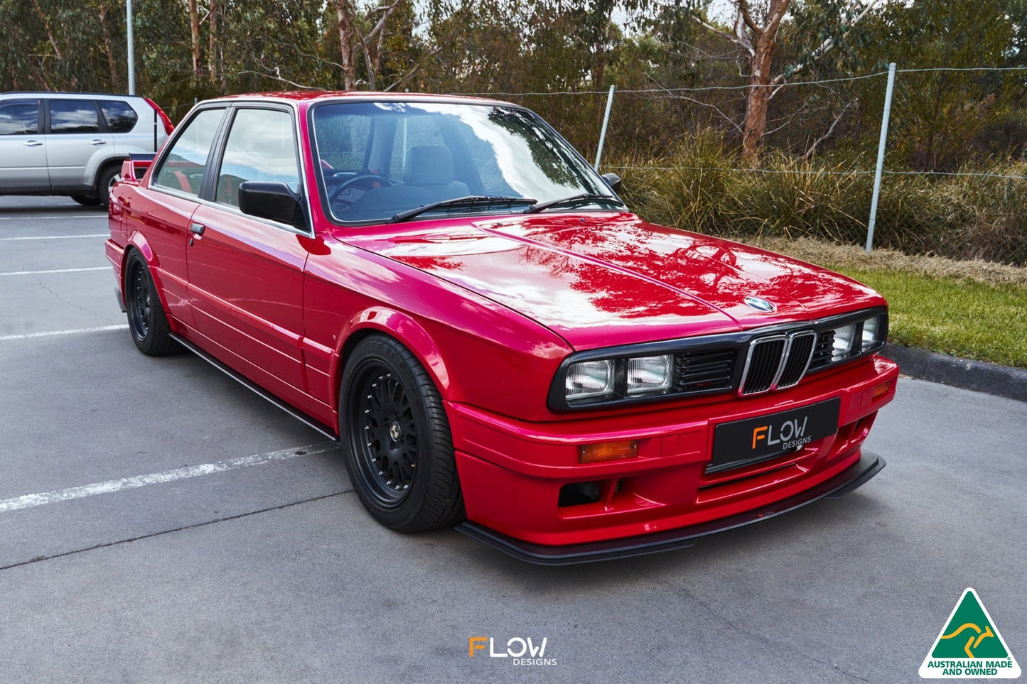 Flow Designs E30 M-Tech 2 Front Lip Splitter Extensions (Pair)