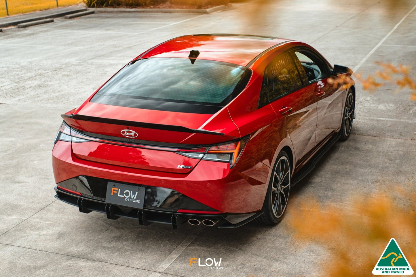 Flow Designs CN7 Elantra N Line Sedan 2020 Rear Spoiler Extension