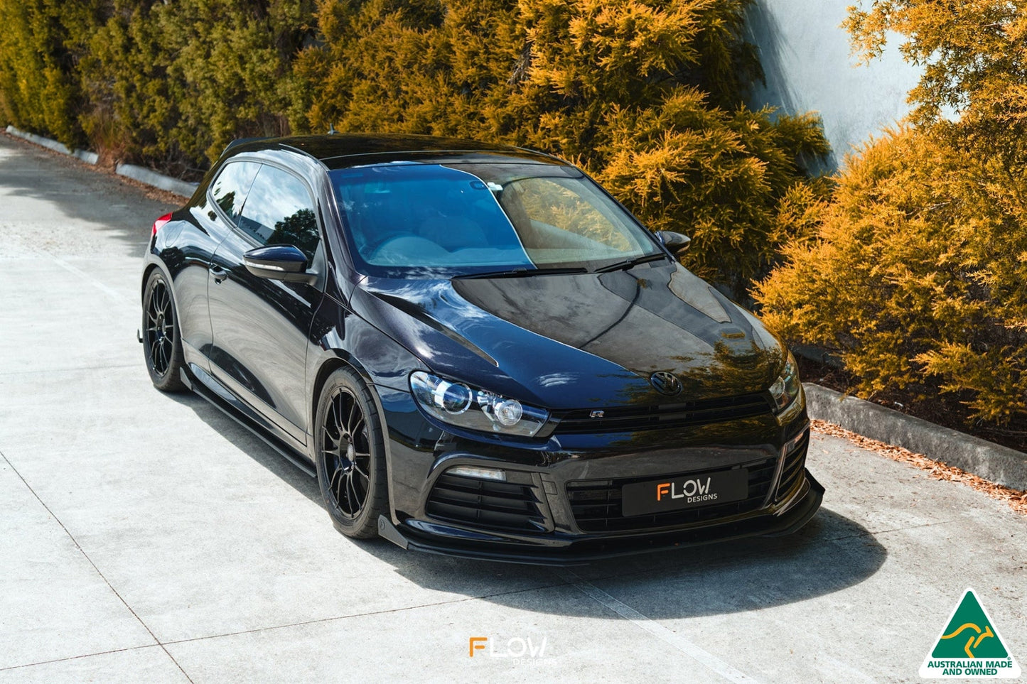 Flow Designs Scirocco R PFL V3 Front Lip Splitter Extensions (Pair)