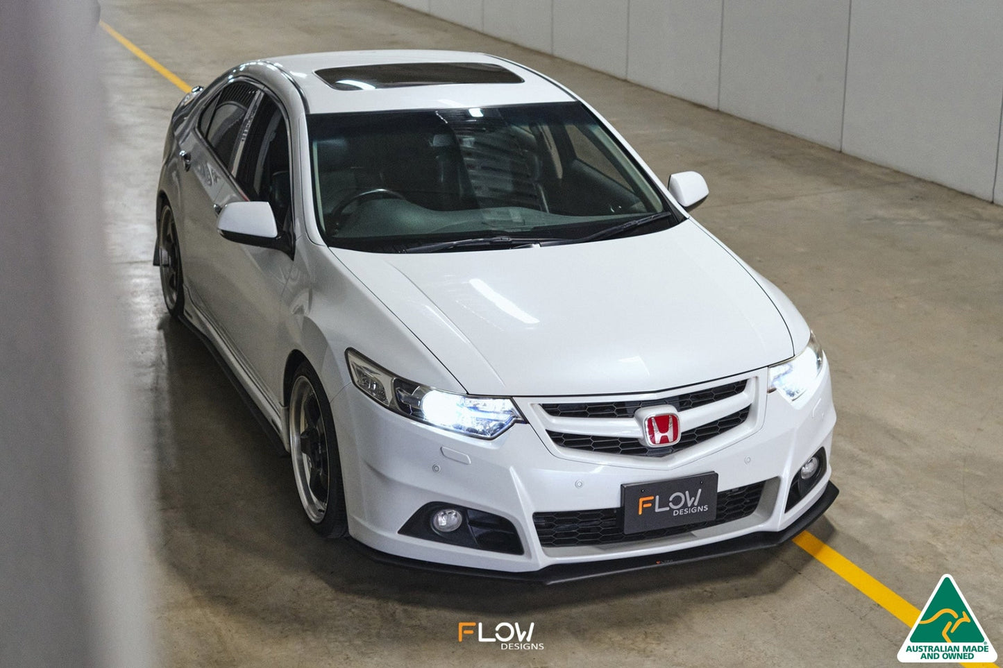 Flow Designs CU2 Accord Euro Front Lip Splitter Extensions - Modulo (Pair)