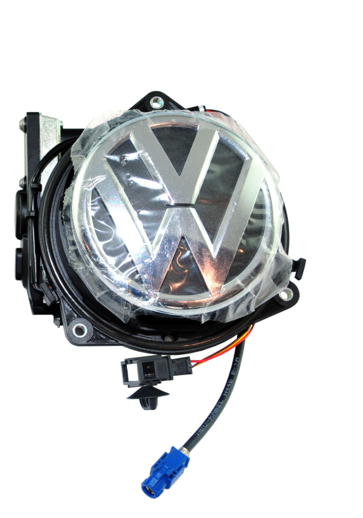 Volkswagen Genuine Flip Badge Static Rear View RGB Reverse Camera - RNS510 / RCD510 / RNS315 - Fits VW MK5, MK6, Passat B6 & B7 (Sedan)