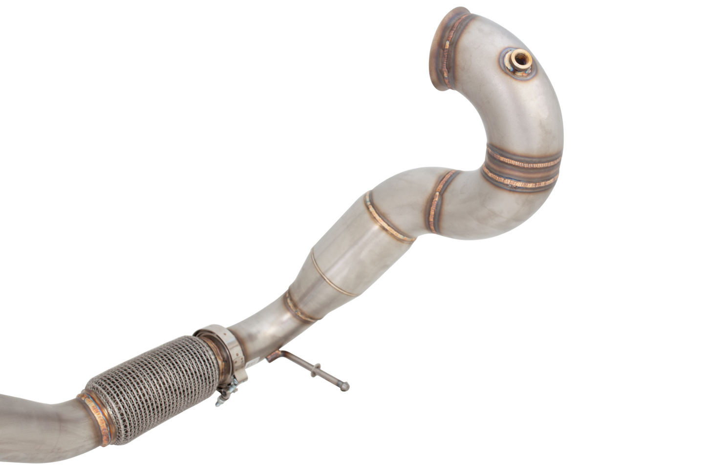 XFORCE - 4″ Dump Pipe With 100 cell Metallic Cat - Fits Mercedes-Benz A45 AMG