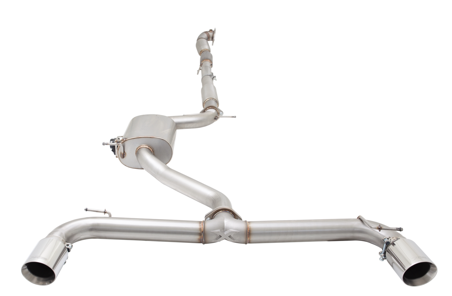 XFORCE VW MK6 Golf GTI & SCIROCCO R STAINLESS FULL TURBO BACK EXHAUST SYSTEM WITH VAREX CENTRE