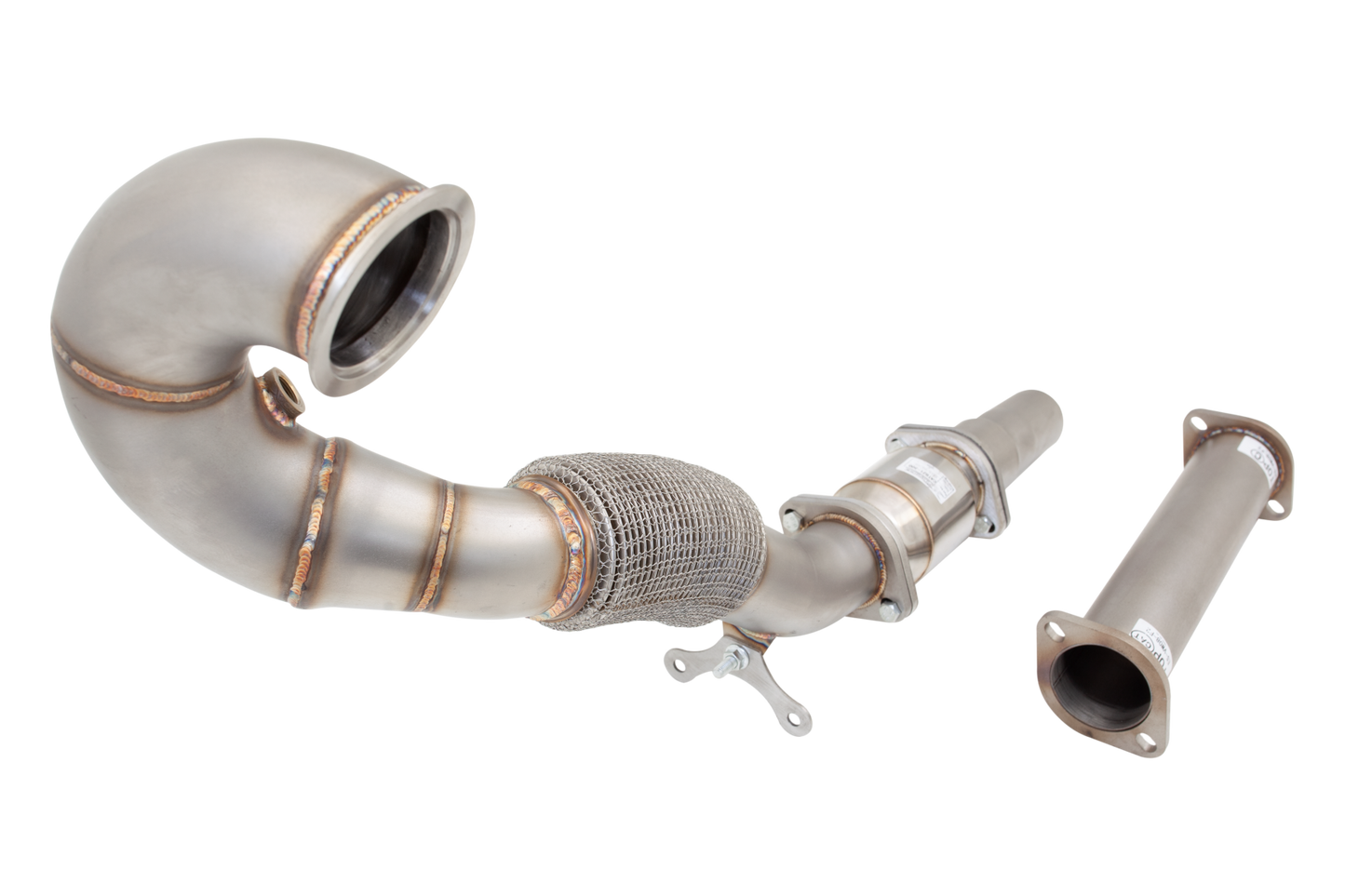 XFORCE - VW GOLF GTI MK7/MK7.5 & MK8 2013+ 3" STAINLESS STEEL Downpipe & 200 CELL CAT - CAST TOP V2 2021 Release
