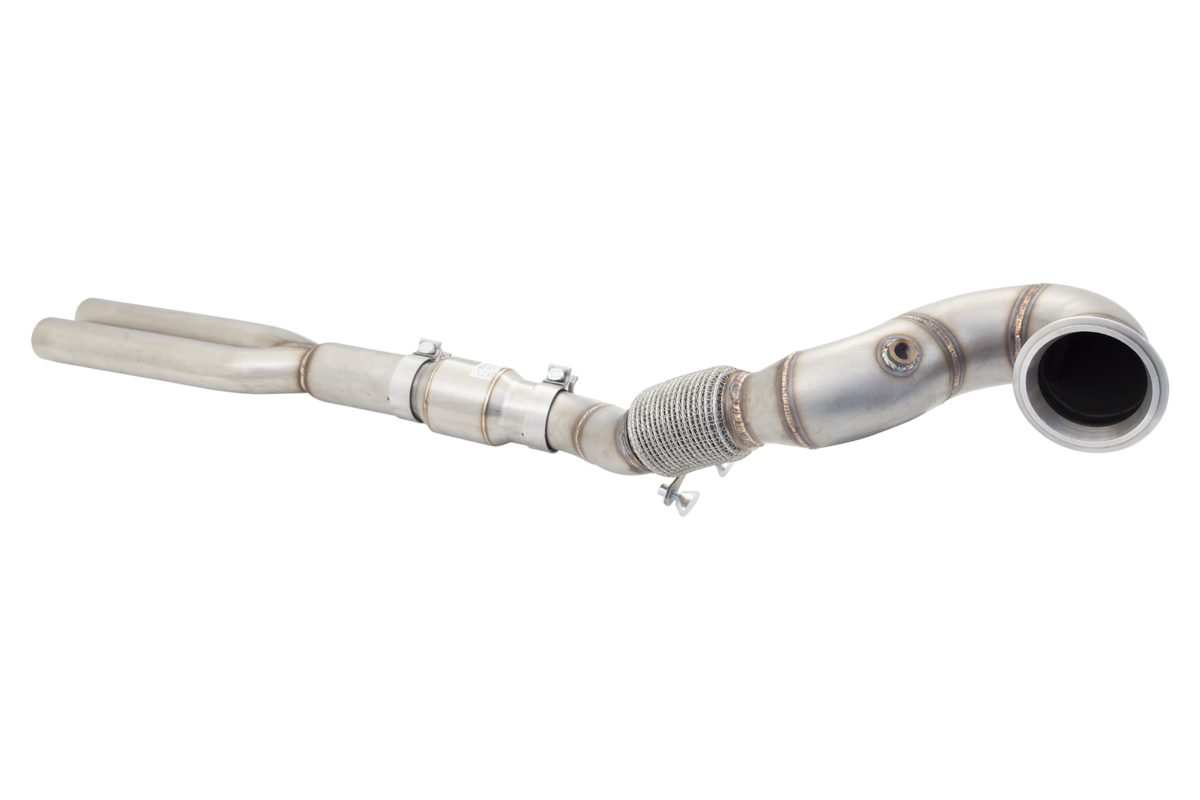 XFORCE - Audi RS3 PFL 8V 4" 200 CEL Cat Downpipe & Catless Tuning Pipe