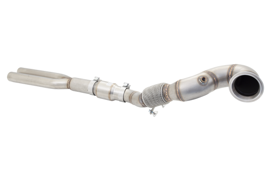 XFORCE - Audi RS3 PFL 8V 4" 200 CEL Cat Downpipe & Catless Tuning Pipe