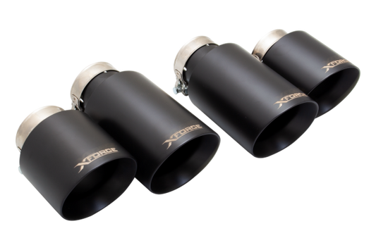 VW Golf “R” MK7 Black Tips to Suit X-Force System 4″ Outlet