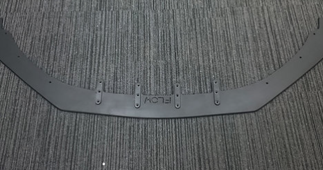 Flow Designs VW Scirocco R (PFL) Front Splitter + Aero Spacers