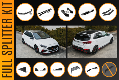 Flow Designs i30N Hatch PDE V6 FL2 2025 Full Lip Splitter Set
