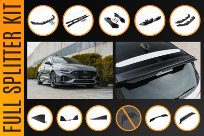 Flow Designs i30N-Line Hatch PDe.V6 FL 2024+ Full Lip Splitter Set