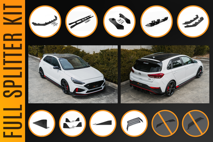 Flow Designs i30N Hatch PDE V6 FL2 2025 Full Lip Splitter Set