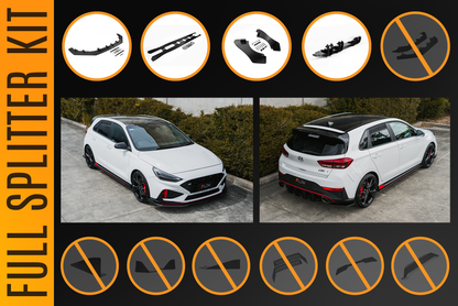 Flow Designs i30N Hatch PDE V6 FL2 2025 Full Lip Splitter Set