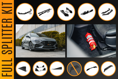 Flow Designs i30N-Line Hatch PDe.V6 FL 2024+ Full Lip Splitter Set
