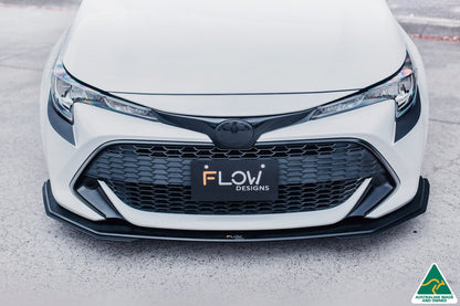 Flow Designs Corolla MZEA12R/ZWE211R 2018-2022 Front Lip Splitter Extensions (Pair)