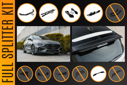 Flow Designs i30N-Line Hatch PDe.V6 FL 2024+ Full Lip Splitter Set