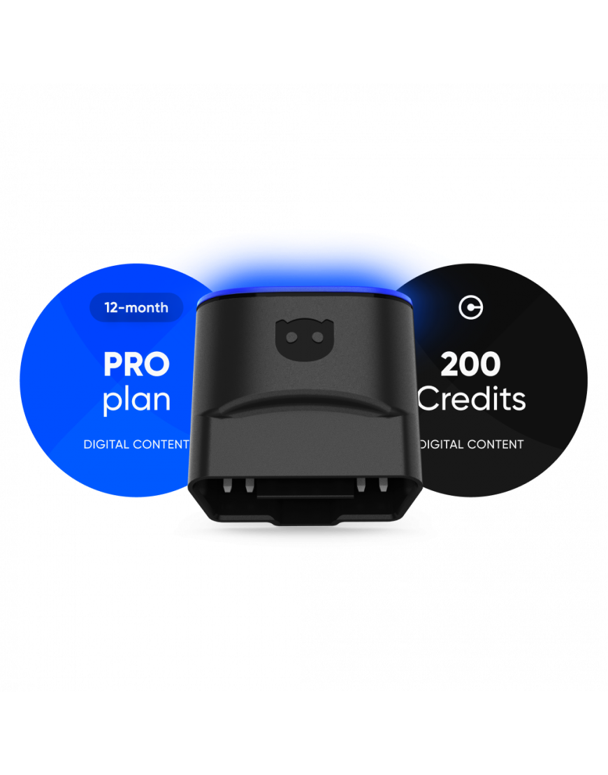 OBDeleven V3 device — 12-month PRO plan and 200 credits, OBD2 diagnostic tool for VW and Audi