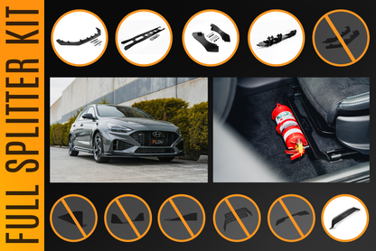 Flow Designs i30N-Line Hatch PDe.V6 FL 2024+ Full Lip Splitter Set