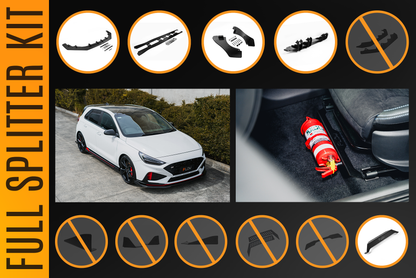 Flow Designs i30N Hatch PDE V6 FL2 2025 Full Lip Splitter Set