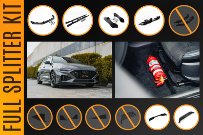 Flow Designs i30N-Line Hatch PDe.V6 FL 2024+ Full Lip Splitter Set