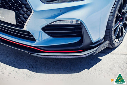 Flow Designs i30N Hatch PD (2018-2020) Front Lip Splitter & Reinforcement Brackets