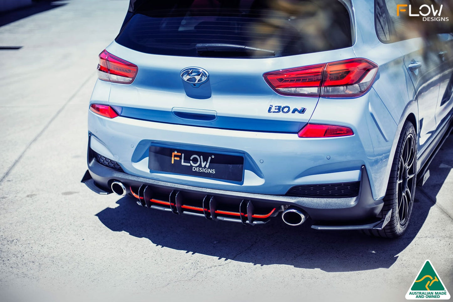 Flow Designs i30N Hatch PD (2018-2020) Flow-Lock Rear Diffuser