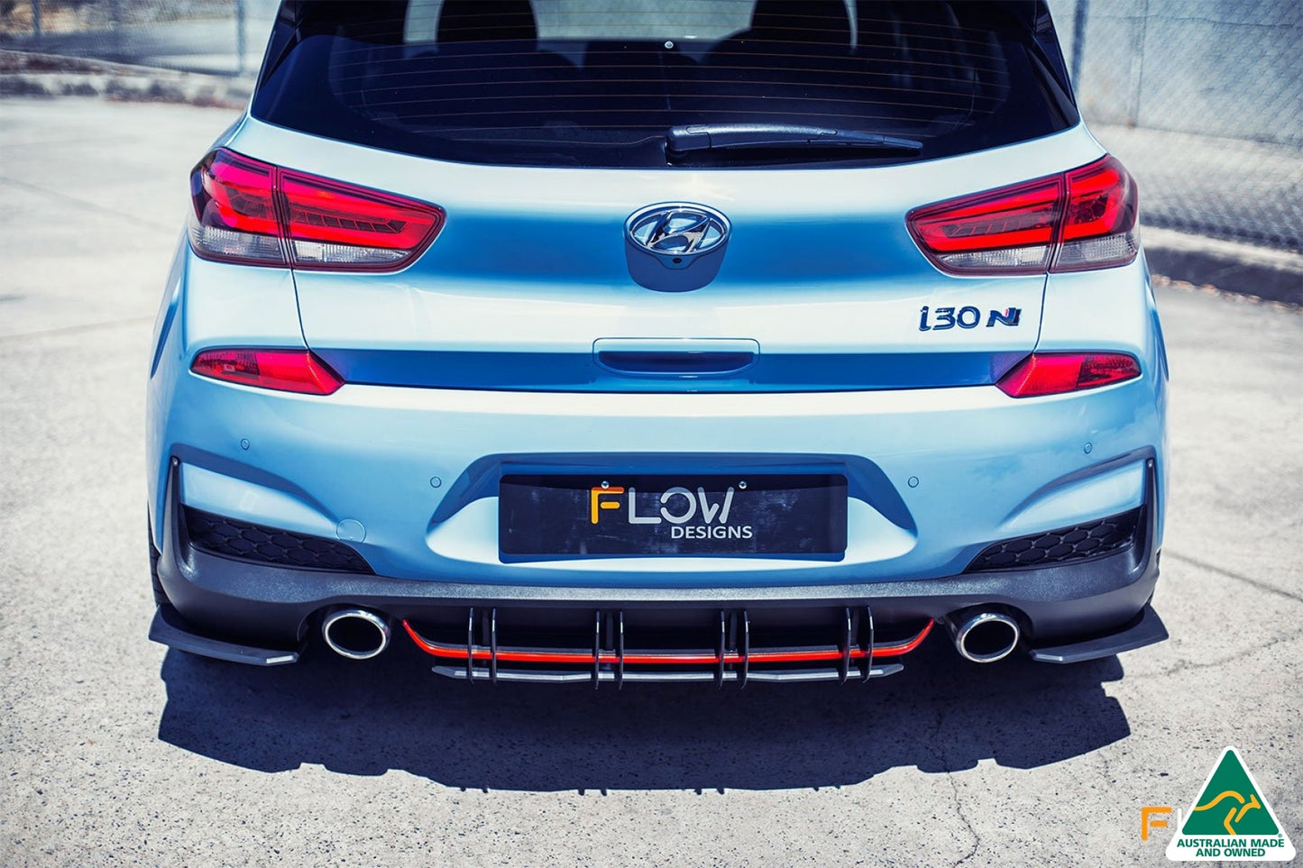 Flow Designs i30N Hatch PD (2018-2020) Flow-Lock Rear Diffuser