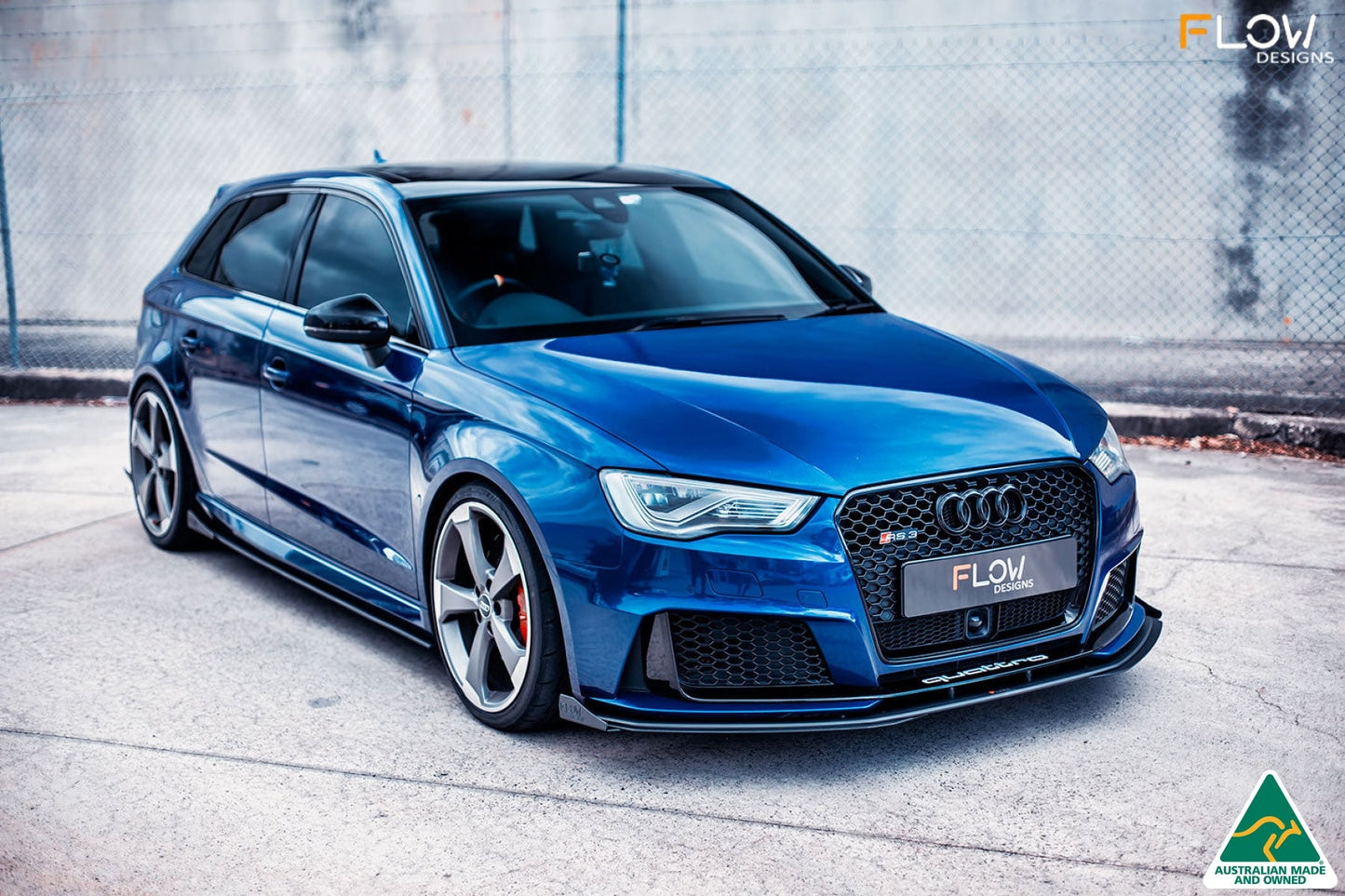 Flow Designs RS3 8V Sportback (Pre-Facelift) Side Skirt Splitter Winglets (Pair)