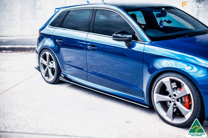 Flow Designs RS3 8V Sportback (Pre-Facelift) Side Skirt Splitters V3 (Pair)