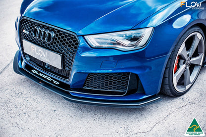 Flow Designs RS3 8V Sportback (Pre-Facelift) Front Lip Splitter V3