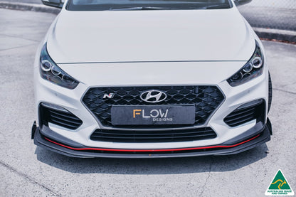 Flow Designs i30N Fastback PD Front Lip Splitter & Reinforcement Brackets