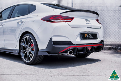 Flow Designs DEMO STOCK - i30N Fastback PD Rear Spats (Pair) - GLOSS BLACK