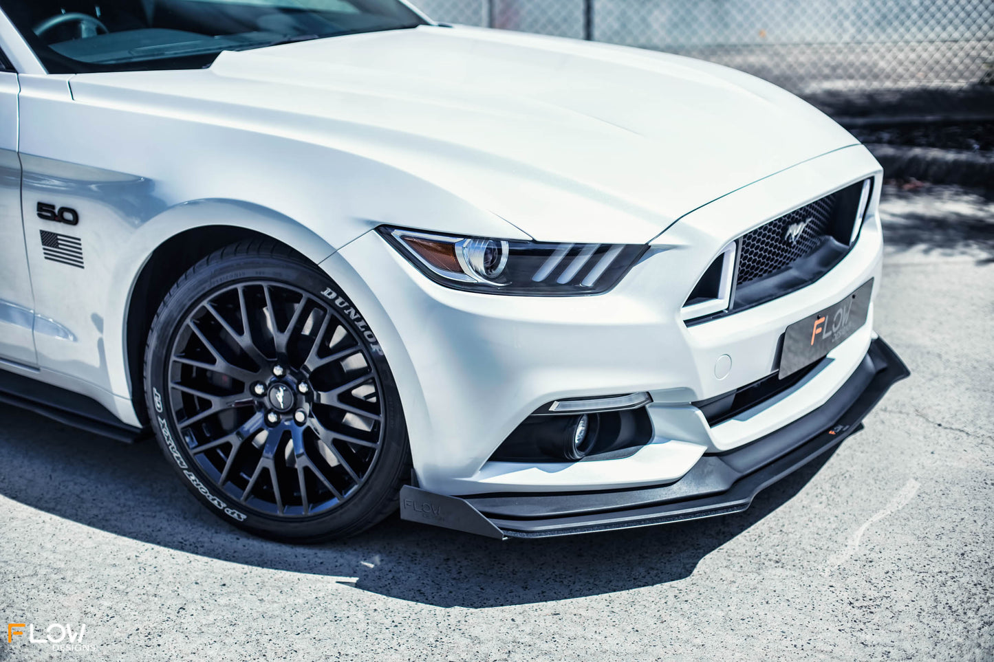Flow Designs GT Mustang S550 FM Front Lip Splitter