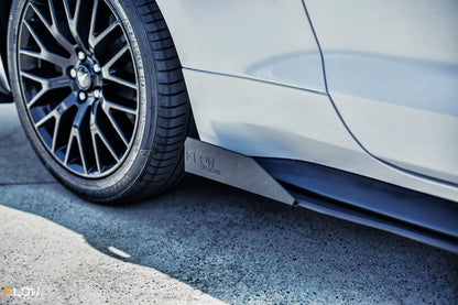 Flow Designs GT Mustang S550 FM Side Skirt Splitters (Pair)