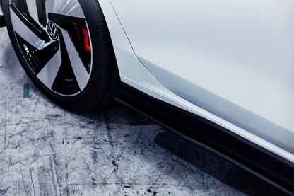 Flow Designs DEMO STOCK - MK8 Golf GTI Side Skirt Splitters (Pair) - GLOSS BLACK
