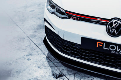 Flow Designs MK8 Golf GTI Front Lip Splitter & Bumper Reinforcement Plate
