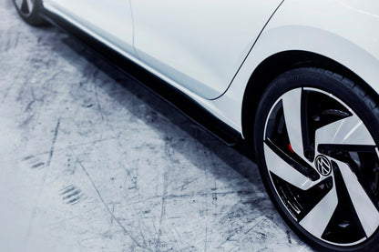 Flow Designs DEMO STOCK - MK8 Golf GTI Side Skirt Splitters (Pair) - GLOSS BLACK
