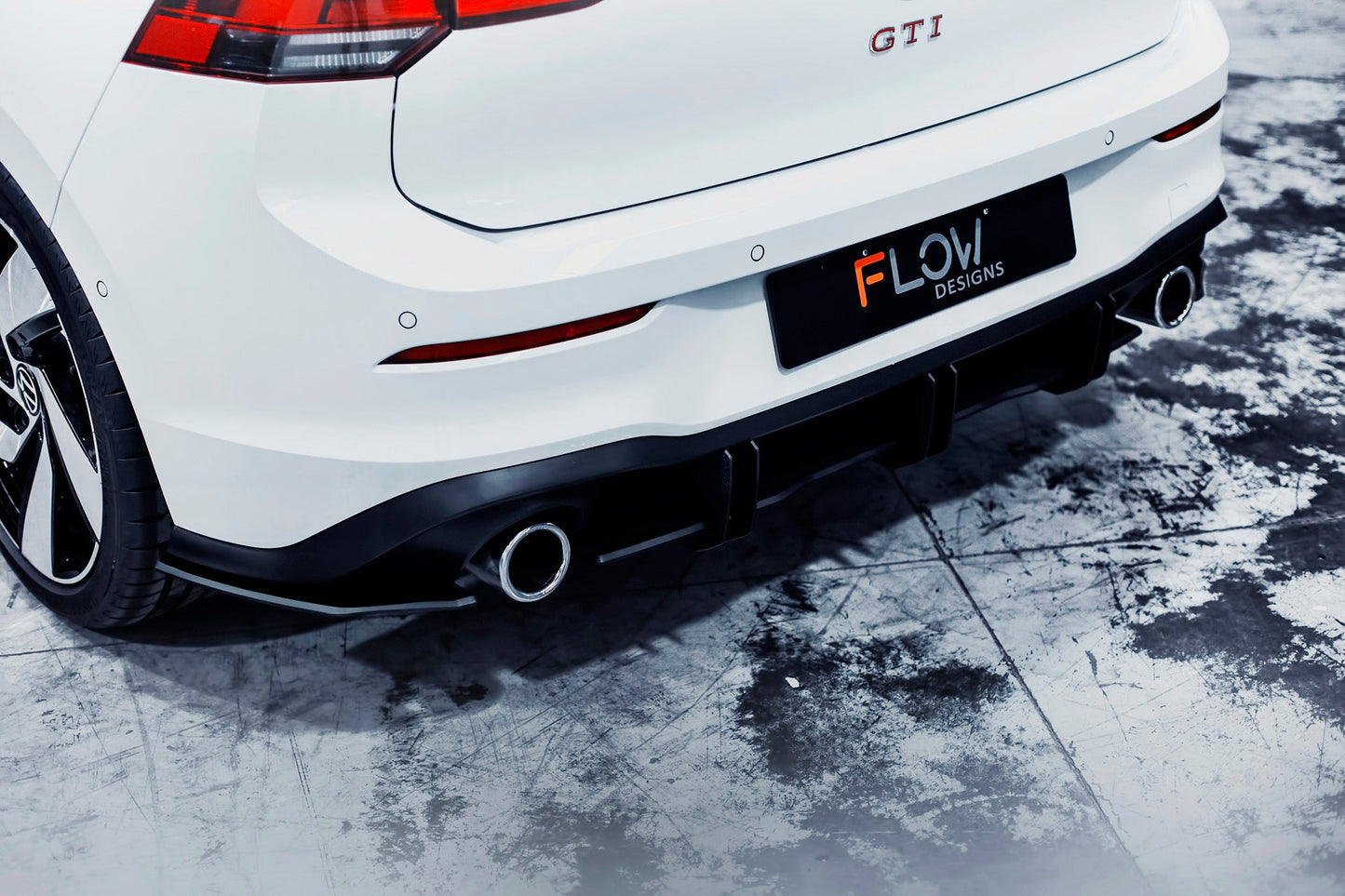 Flow Designs MK8 Golf GTI Flow-Lock Rear Diffuser