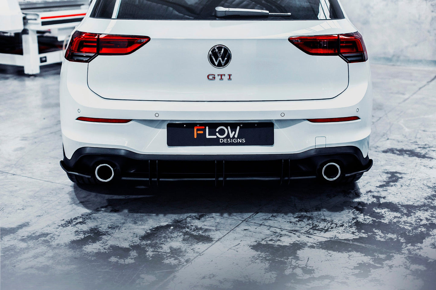Flow Designs MK8 Golf GTI Flow-Lock Rear Diffuser