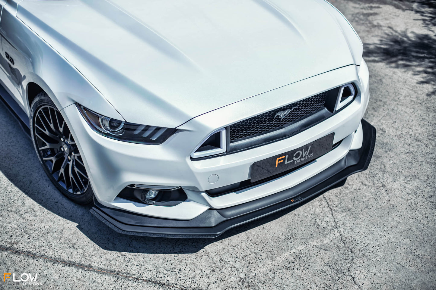 Flow Designs GT Mustang S550 FM Front Lip Splitter