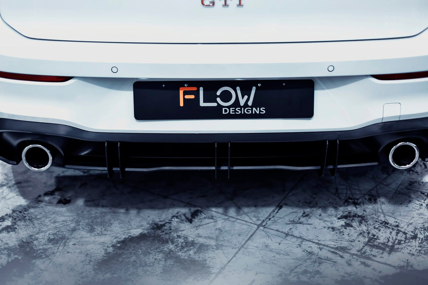 Flow Designs MK8 Golf GTI Flow-Lock Rear Diffuser