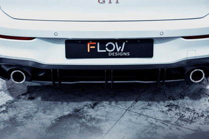 Flow Designs MK8 Golf GTI Flow-Lock Rear Diffuser