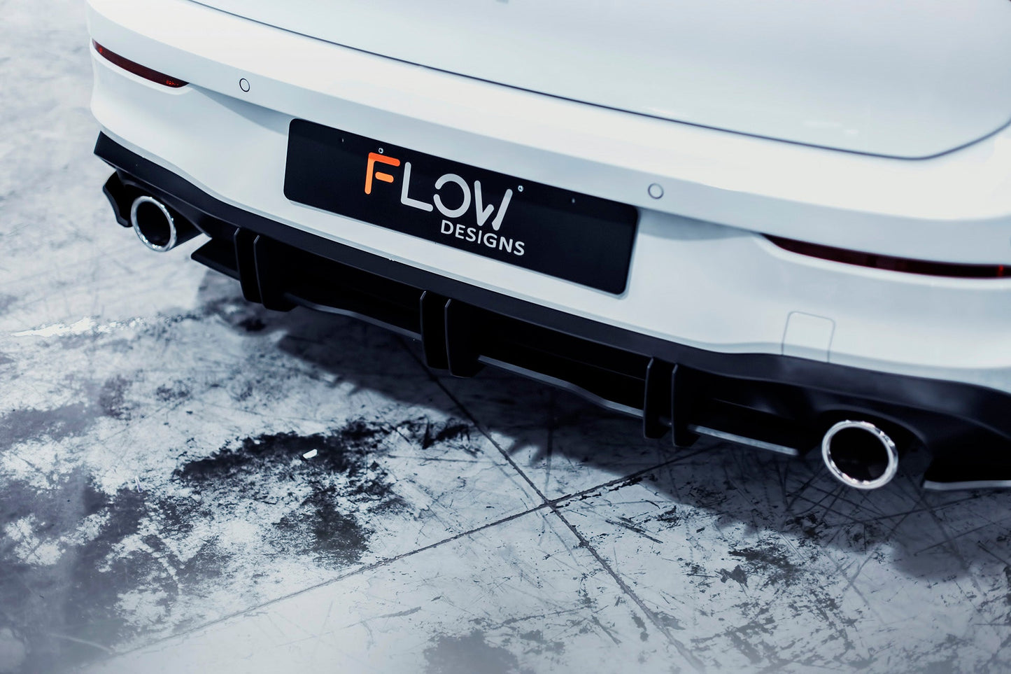 Flow Designs MK8 Golf GTI Flow-Lock Rear Diffuser