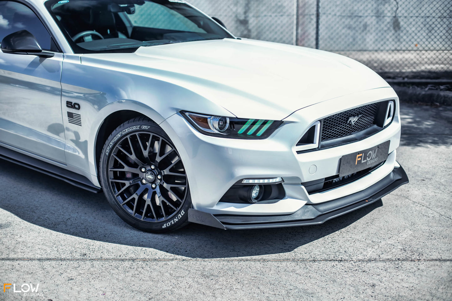Flow Designs GT Mustang S550 FM Front Lip Splitter