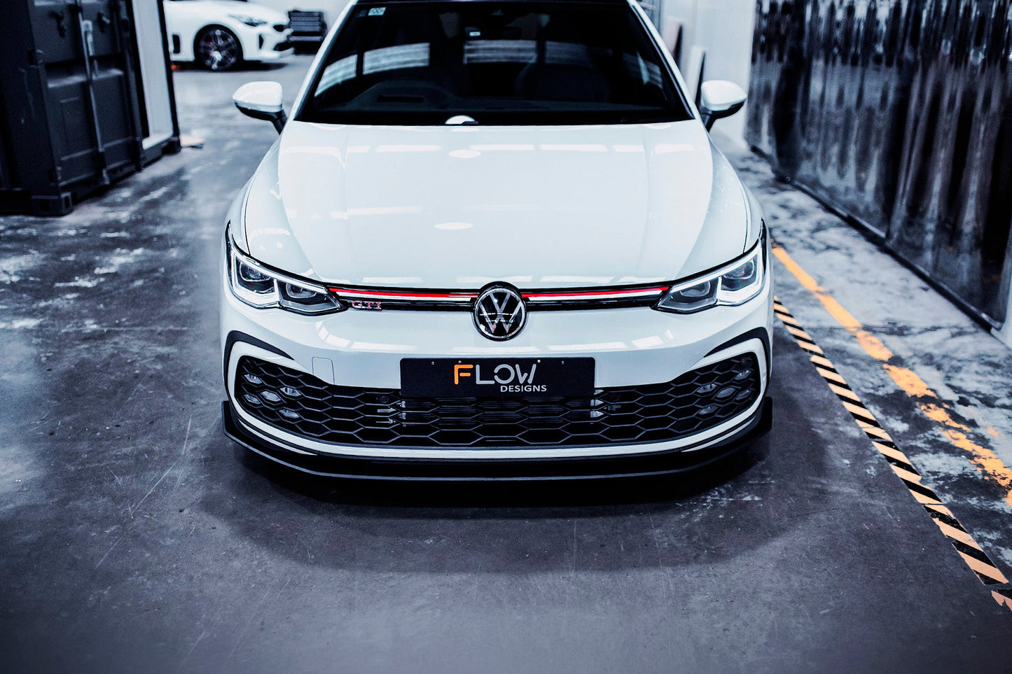 Flow Designs MK8 Golf GTI Front Lip Splitter & Bumper Reinforcement Plate