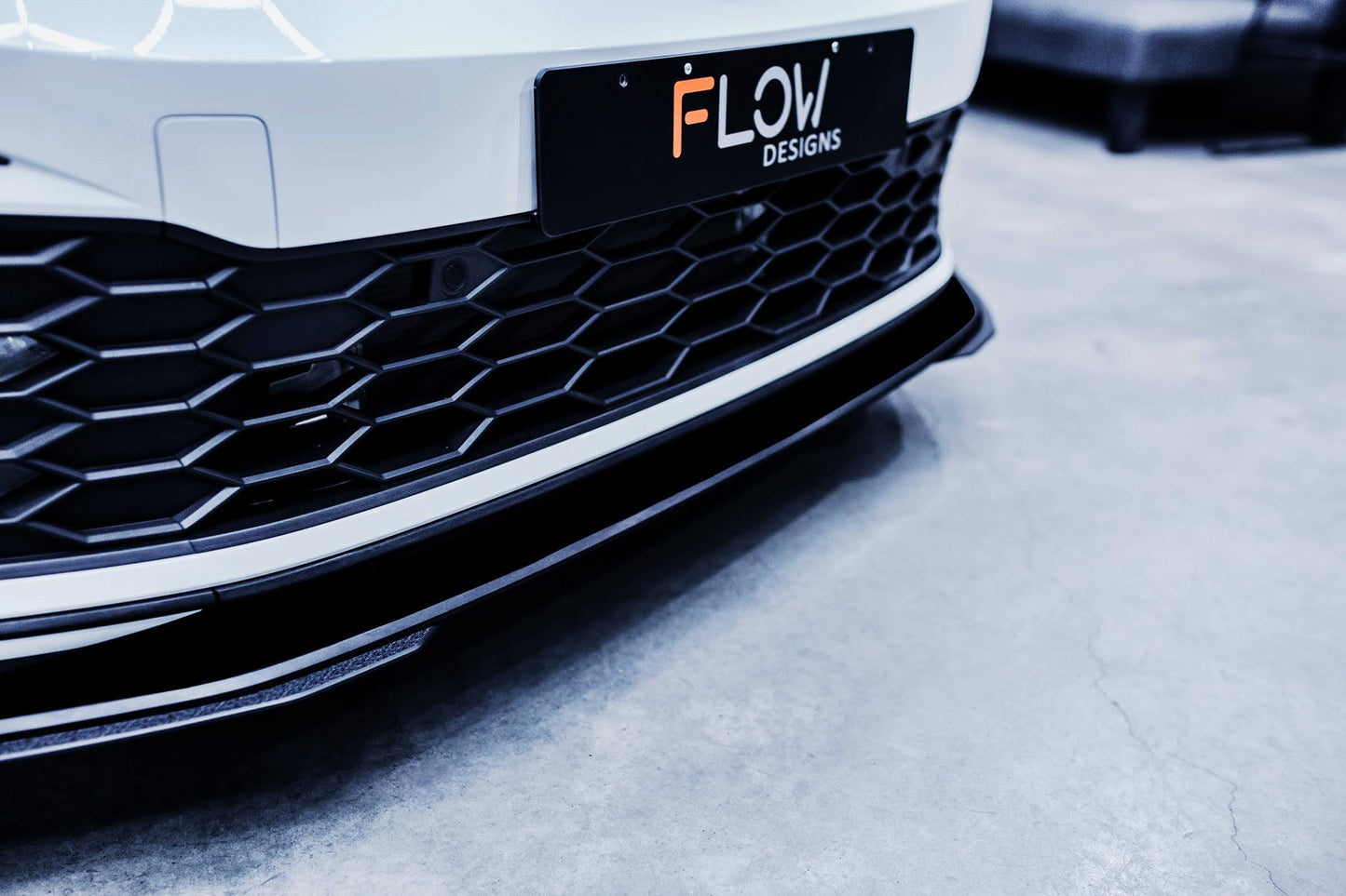 Flow Designs MK8 Golf GTI Front Lip Splitter & Bumper Reinforcement Plate