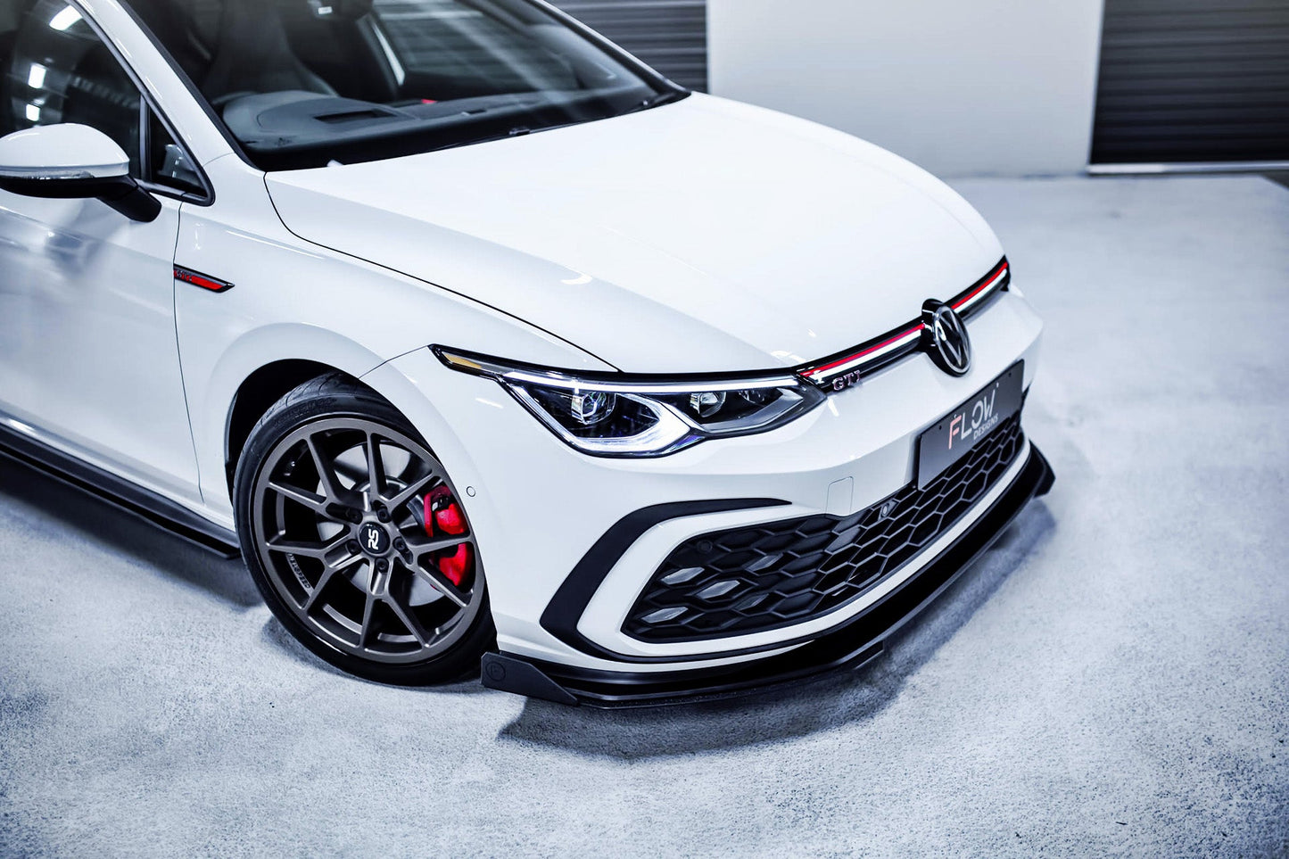 Flow Designs MK8 Golf GTI Front Lip Splitter & Bumper Reinforcement Plate