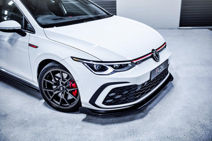 Flow Designs MK8 Golf GTI Front Lip Splitter & Bumper Reinforcement Plate